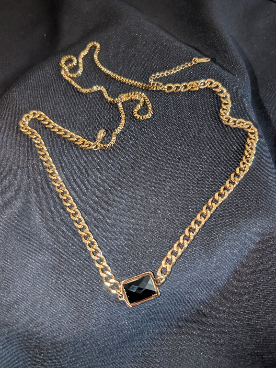 18k Yellow Gold Over Stainless Steel Necklace